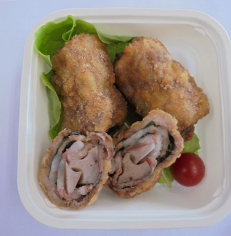 さくらポーク×白石れんこんのさっぱりロールかつ