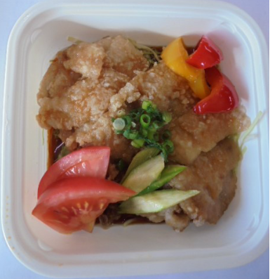 野菜たっぷり油淋鶏